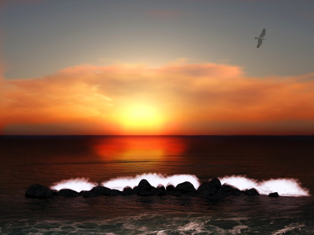 Sunset over New Polebarkia