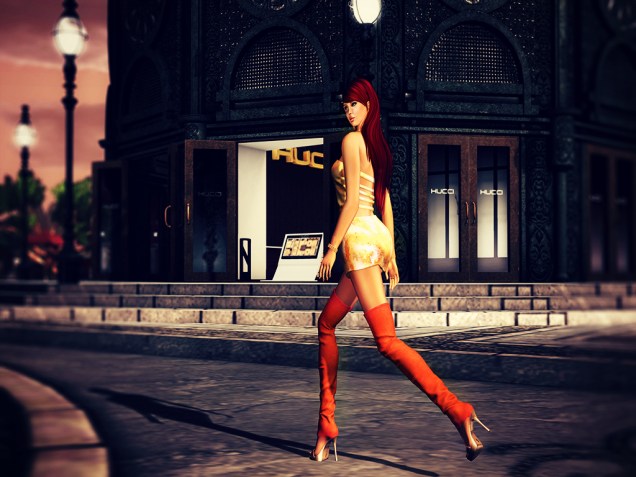 Thanks to the Hucci Subscriber, I have these gorgeous boots...and dress ;)