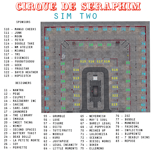 CIRQUE DE SERAPHIM - SIM TWO MAP