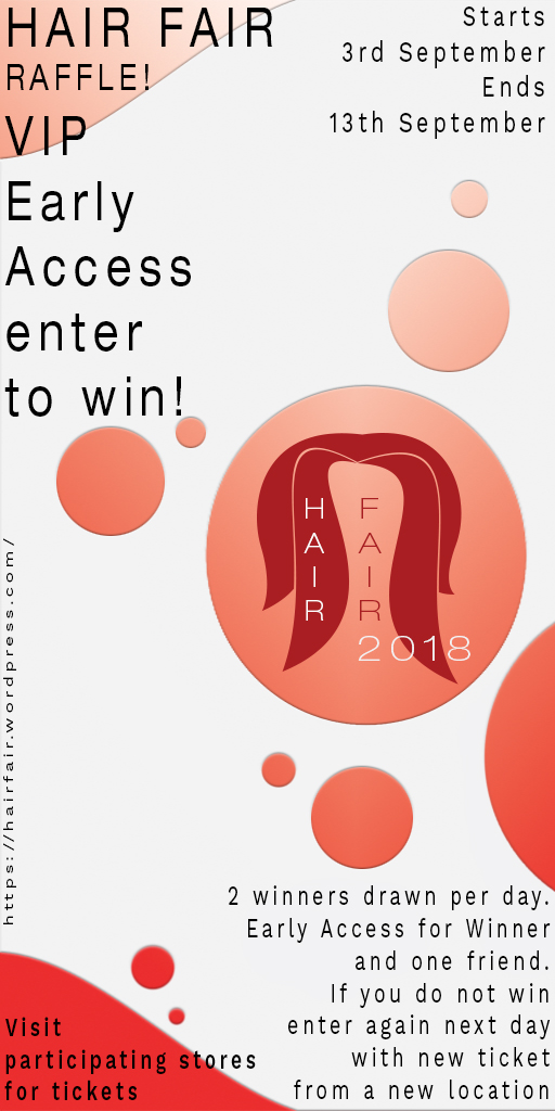 Hair Fair 2018 - Raffle Promo Poster